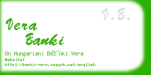 vera banki business card